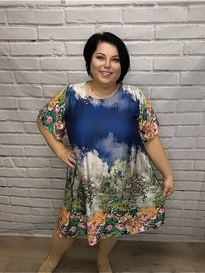 Lehké šaty do áčka plus size
