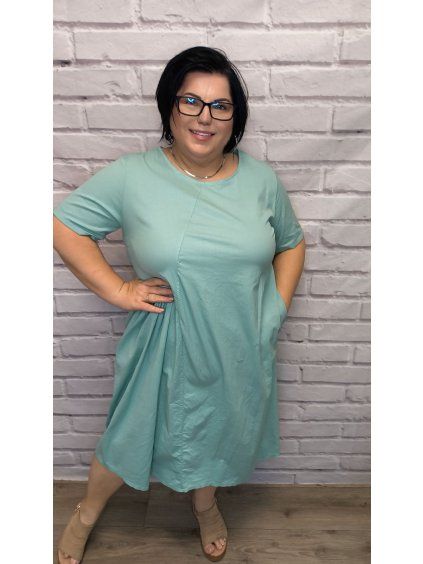 Bavlněné šaty plus size