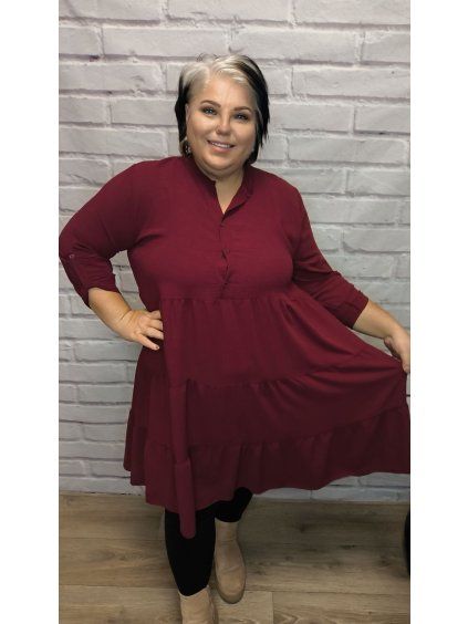 Košilové šaty plus size