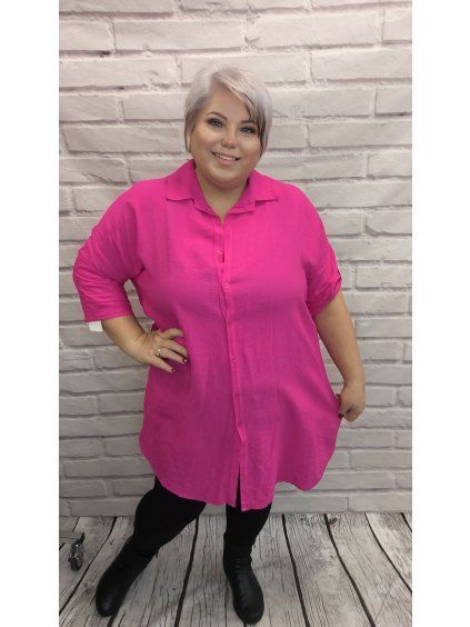 Košilové šaty plus size