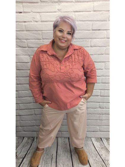 Pohodlné kalhoty plus size