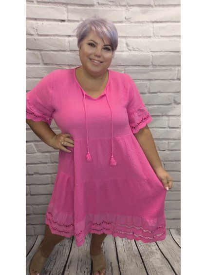 Mušelínové šaty plus size