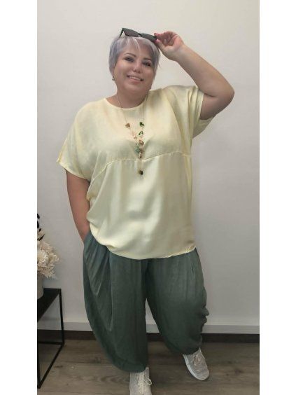 Plus size halenka len