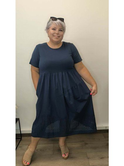 Bavlněné šaty plus size