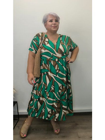 Viskózové šaty plus size