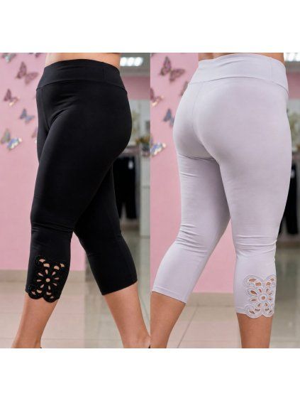 Legíny s kamínky plus size