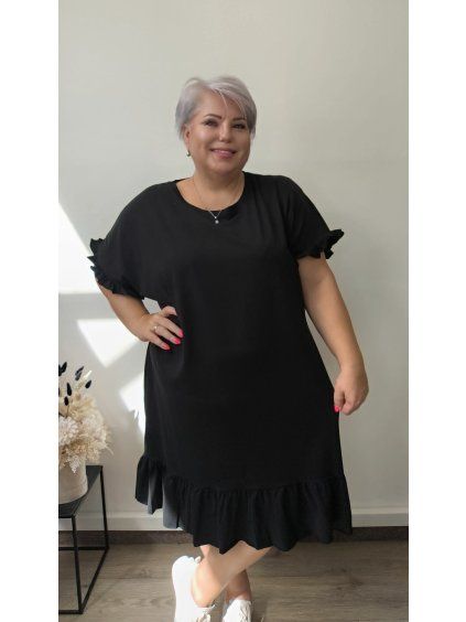 Šaty s volánky plus size