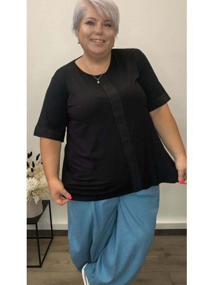 Viskózové tričko plus size