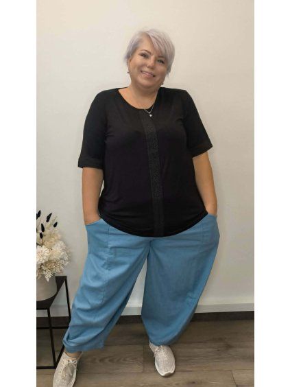 Riflové kalhoty plus size