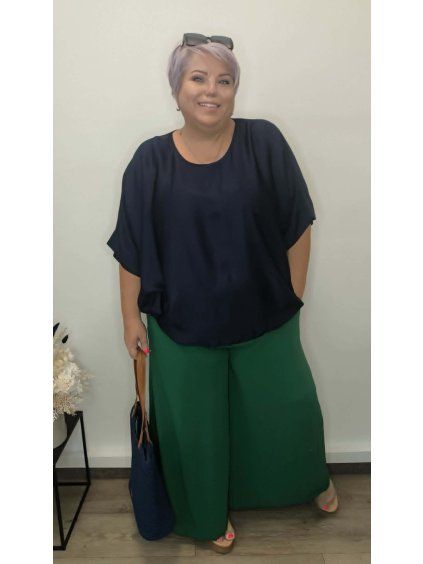 Široké kalhoty plus size