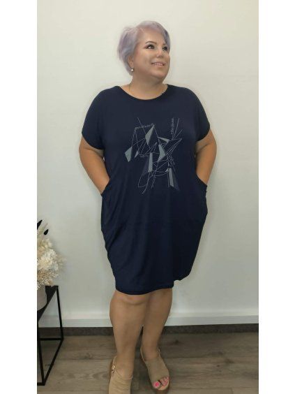 Tuniko-šaty plus size