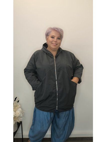 Bavlněná bunda plus size