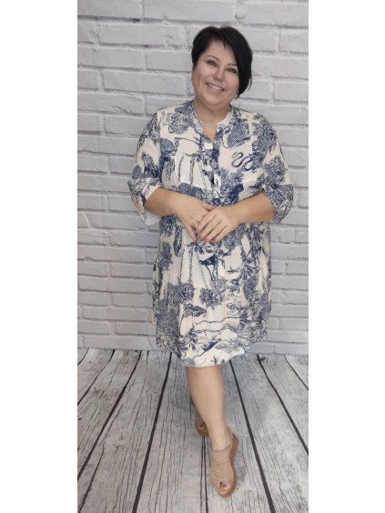 Viskózové šaty plus size
