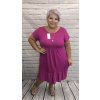 Volánové šaty plus size