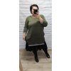 Mikinové šaty plus size