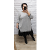 Mikinové šaty plus size