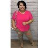 Jednoduché tričko plus size