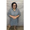 Stylové košilové šaty plus size