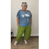 Lněné baggy plus size