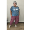 Lněné baggy plus size