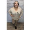 Pružné kalhoty plus size