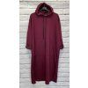 Máslové mikinové šaty plus size