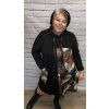 Stylové šaty s kapucí plus size