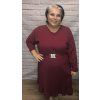 Elegantní šaty s páskem plus size