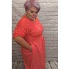 Elegantní bavlněné šaty plus size