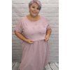 Elegantní bavlněné šaty plus size
