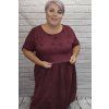 Elegantní bavlněné šaty plus size
