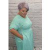 Elegantní bavlněné šaty plus size