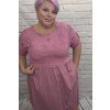 Elegantní bavlněné šaty plus size