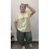 Plus size halenka len