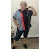 Tričko s kapucí plus size