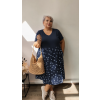 Šaty puntíky plus size