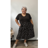 Šaty puntíky plus size