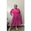 Šaty puntíky plus size