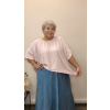 Lesklá halenka plus size