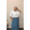 Lesklá halenka plus size