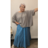 Lesklá halenka plus size