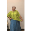 Lesklá halenka plus size