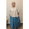 Lesklá halenka plus size
