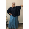 Lesklá halenka plus size