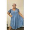 Lehoučké šaty do áčka plus size