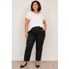 Pohodlné pružné kalhoty - plus size