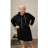 Mikinové šaty s kapucí plus size