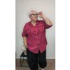 Košile s kapucí plus size