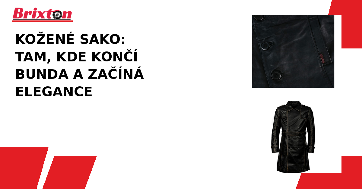 Kožené sako – Tam, kde končí bunda a začíná elegance