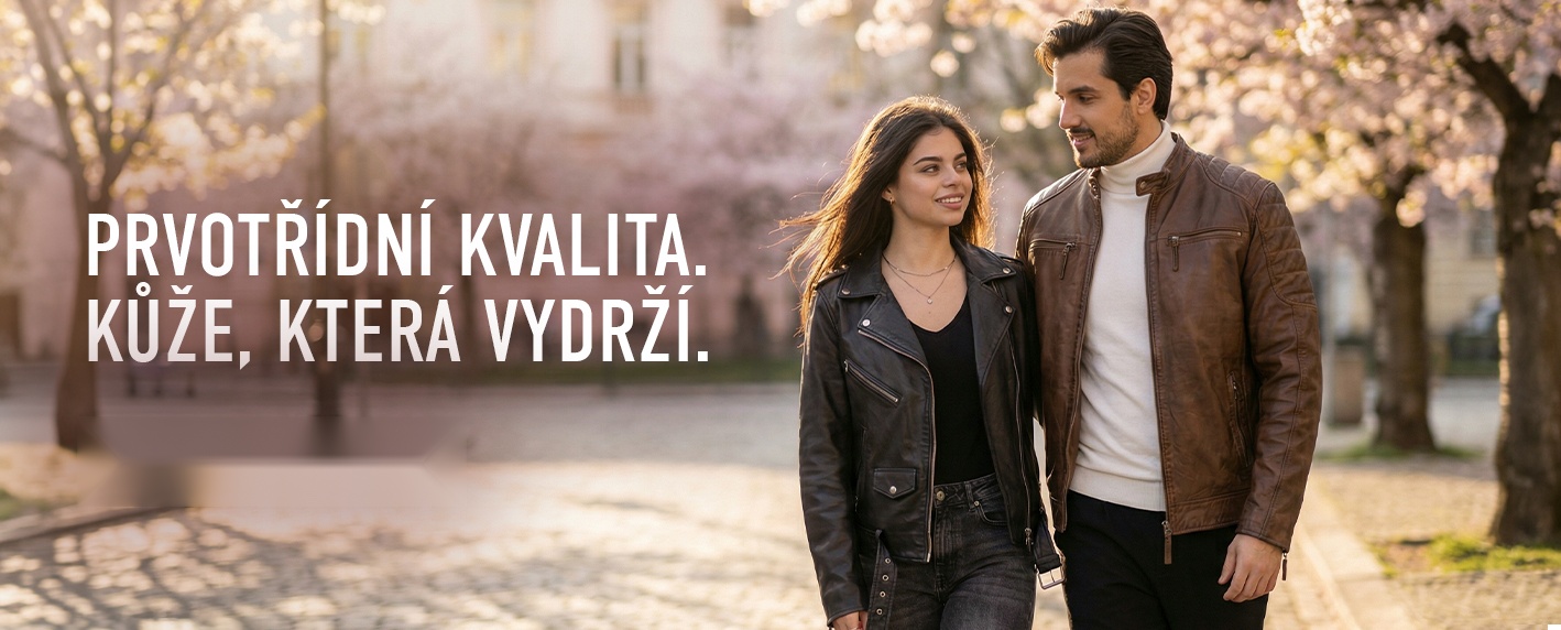 Prvotřídní kvalita kůže, která vydrží – pro stylovou bundu bez k